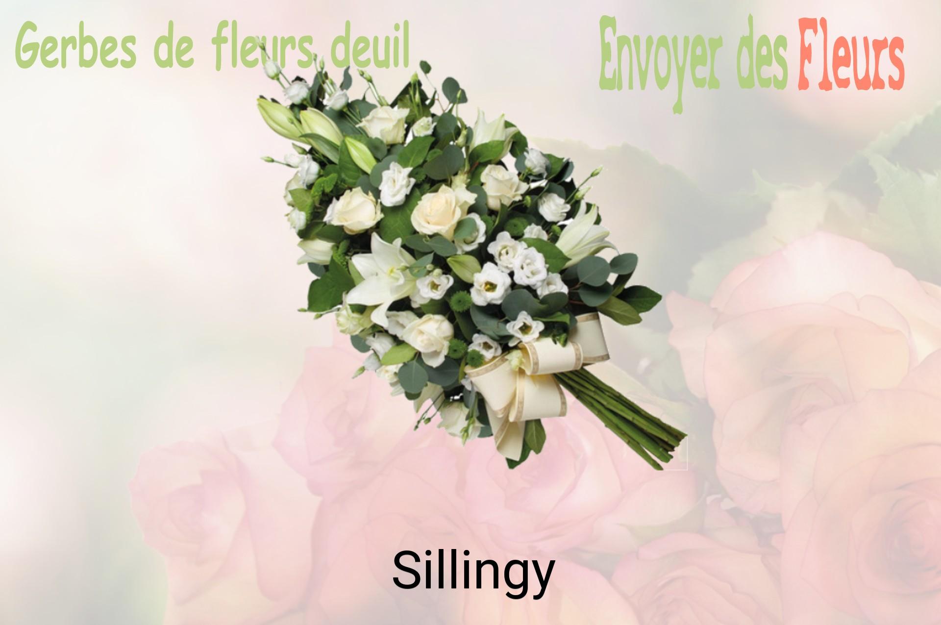 Gerbe de fleurs de deuil livrée à Sillingy